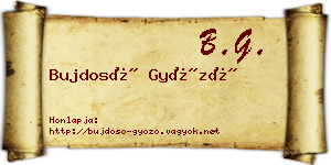 Bujdosó Győző névjegykártya